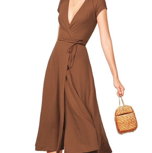 reformation becca midi dress